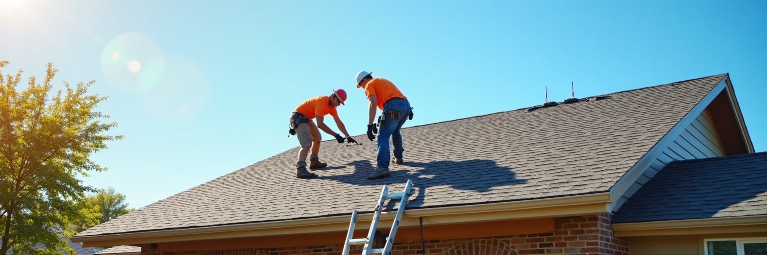 Hiner Roofing crew at work
