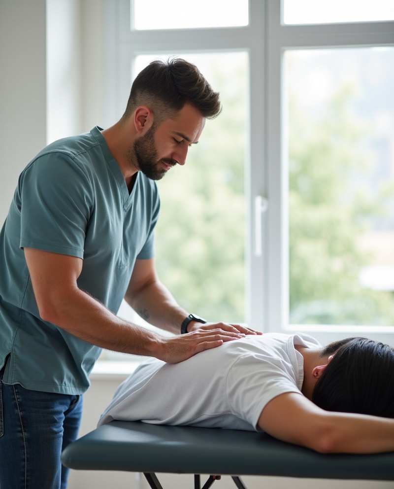 Professional Chiropractor Providing Back Pain Relief Treatment