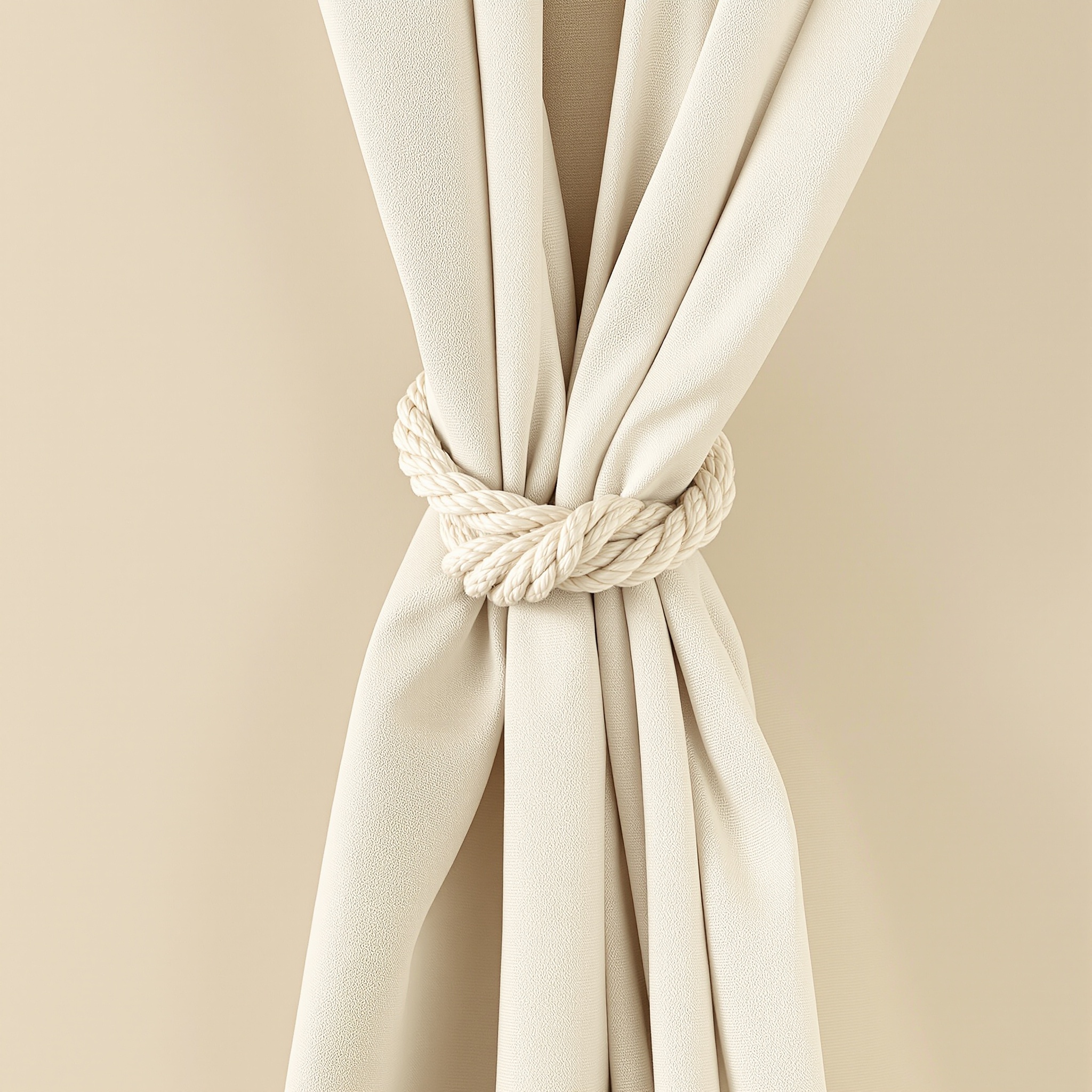 Cotton Curtain Tie-Back Set