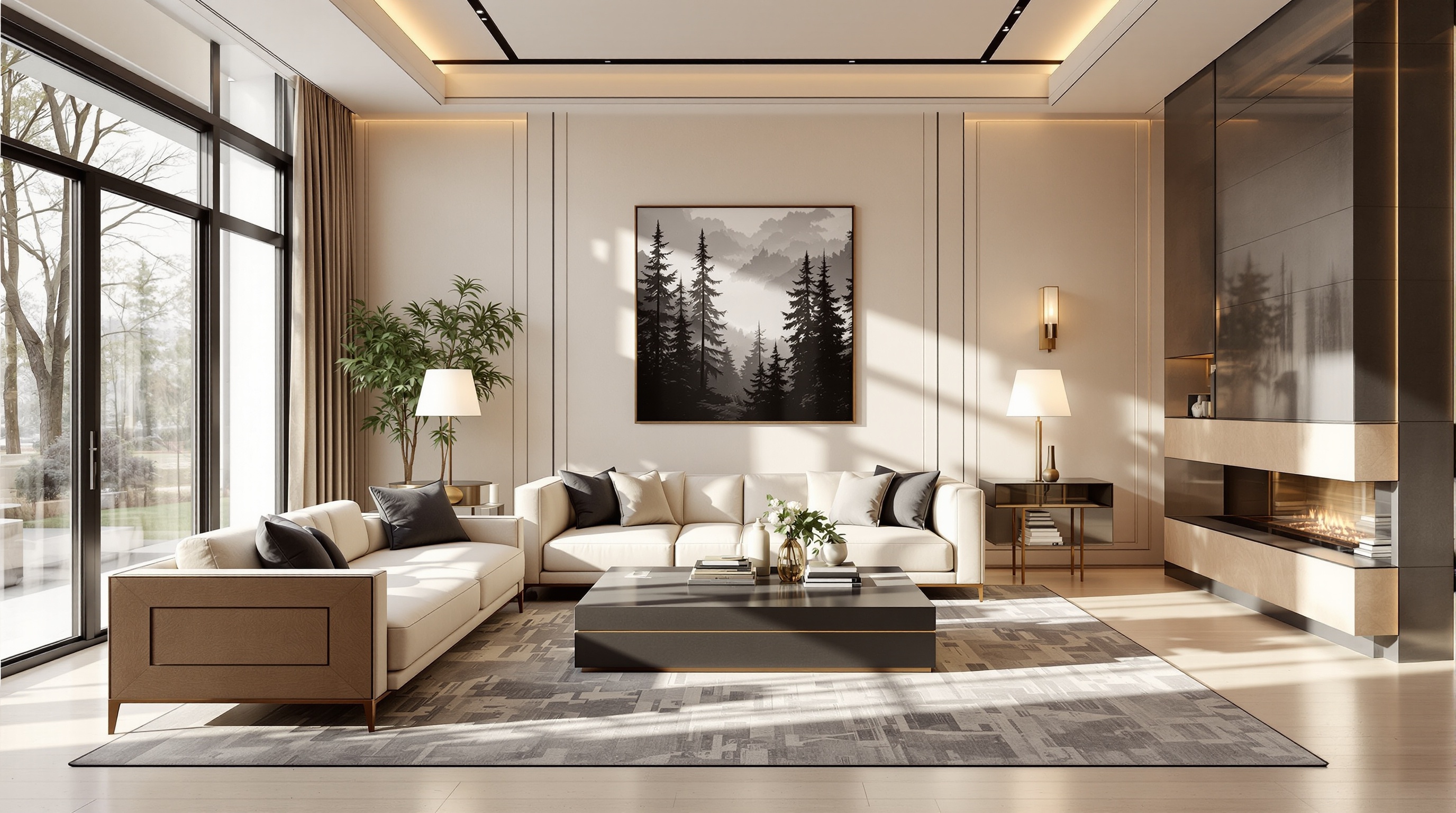 Luxury interior design living room