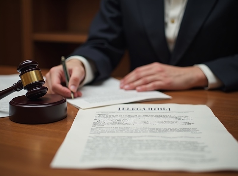 Probate court documents and legal paperwork