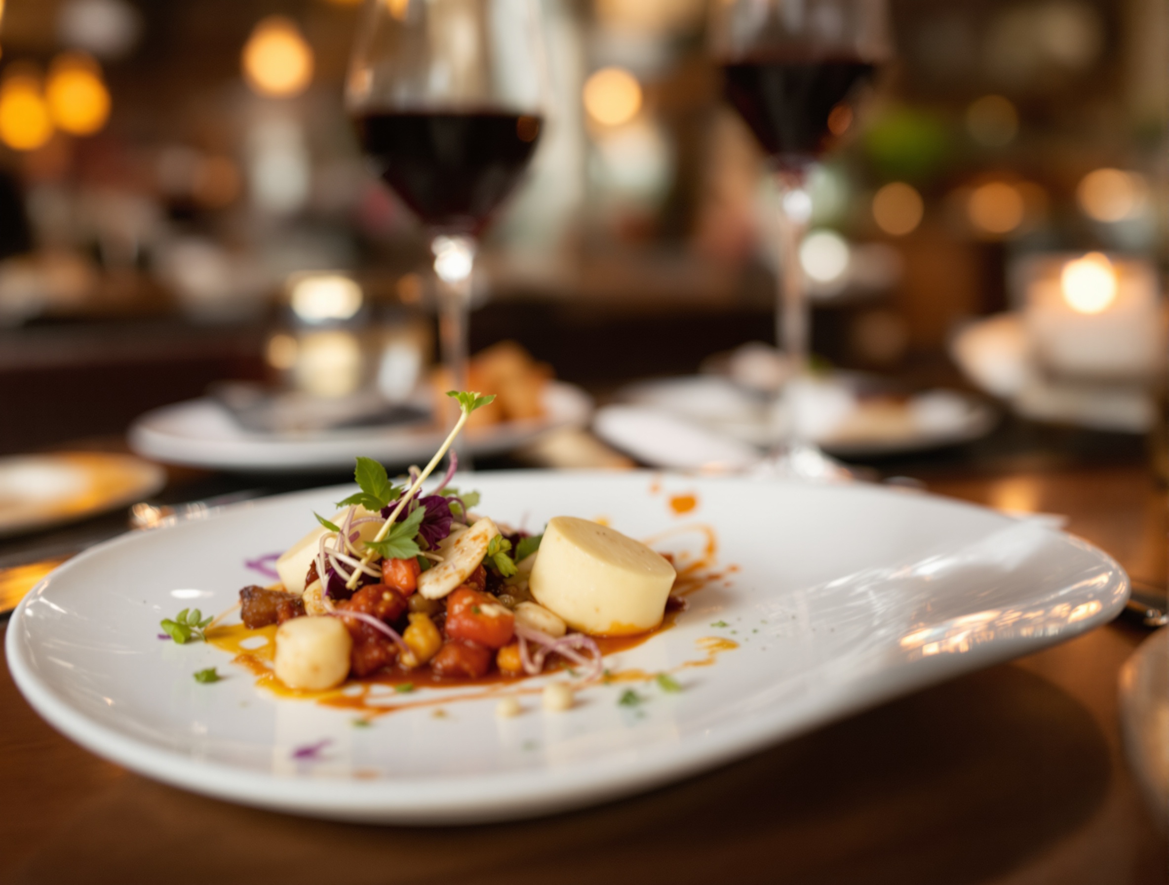 Gourmet food presentation