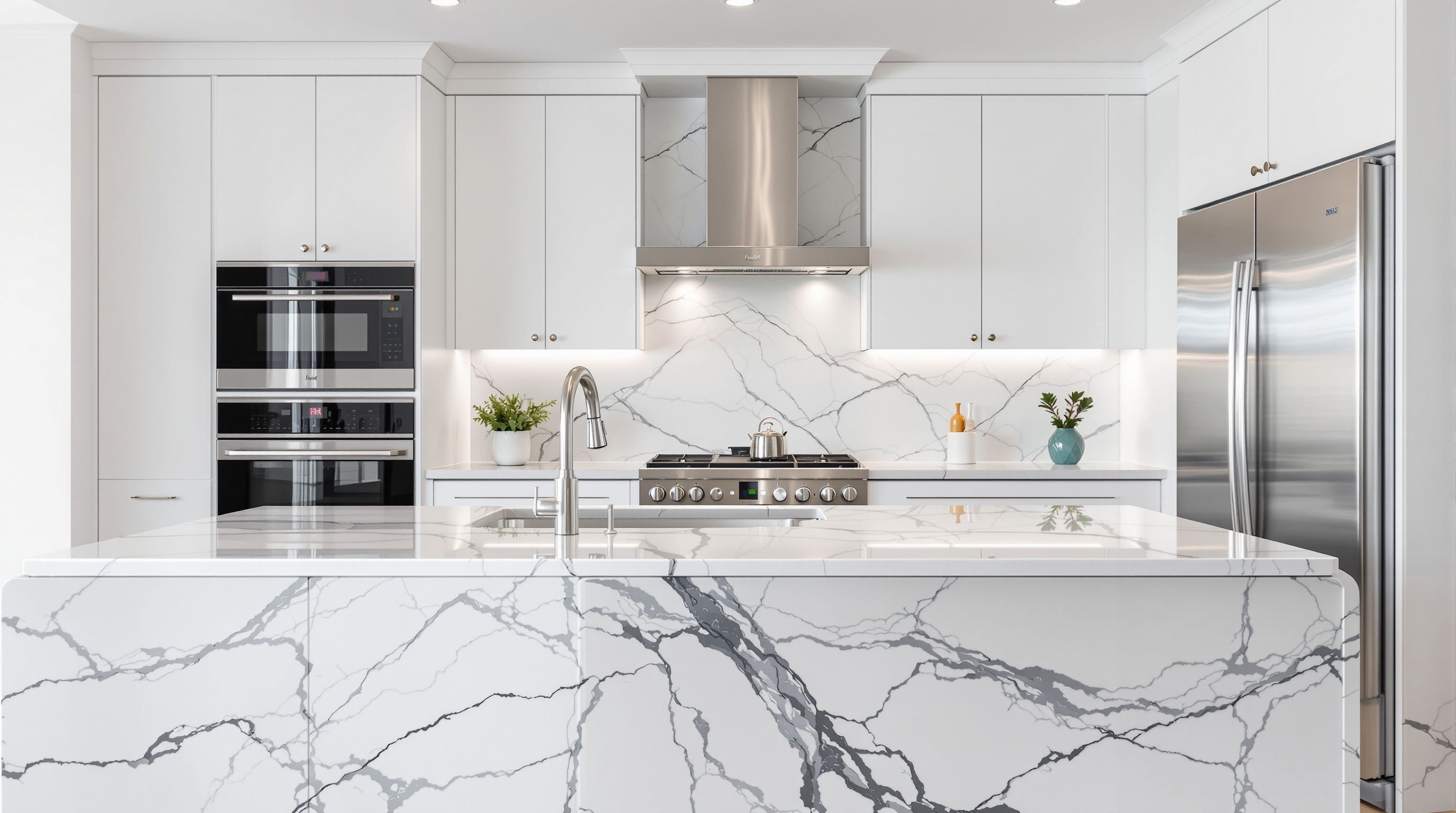 Luxury kitchen countertop installation