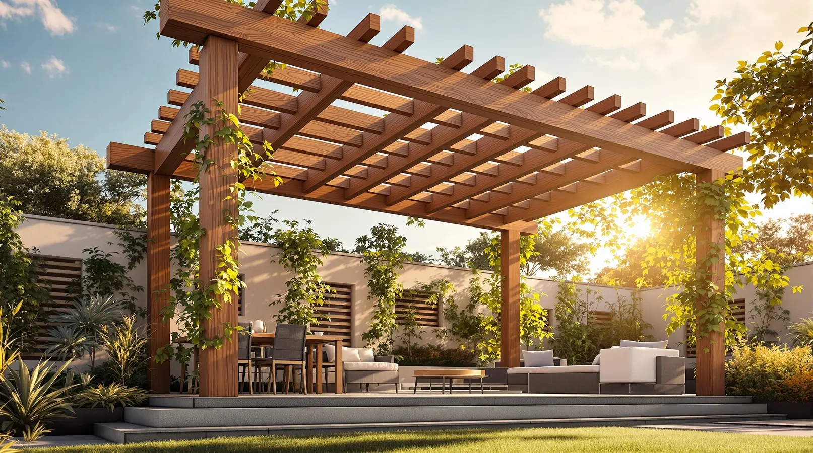 Ahşap pergola ve veranda tasarımı