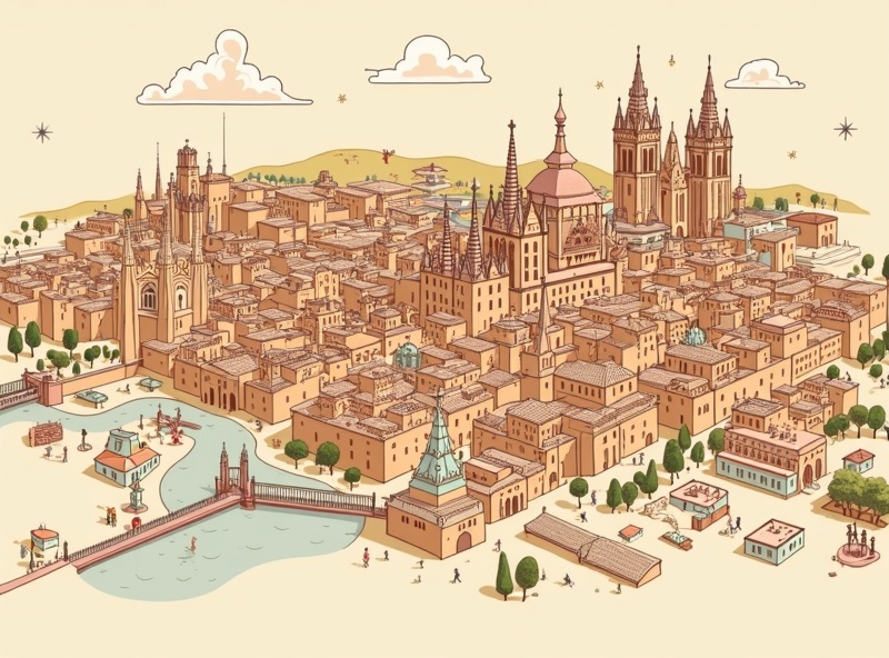 Mapa del Barrio Gótico de Barcelona