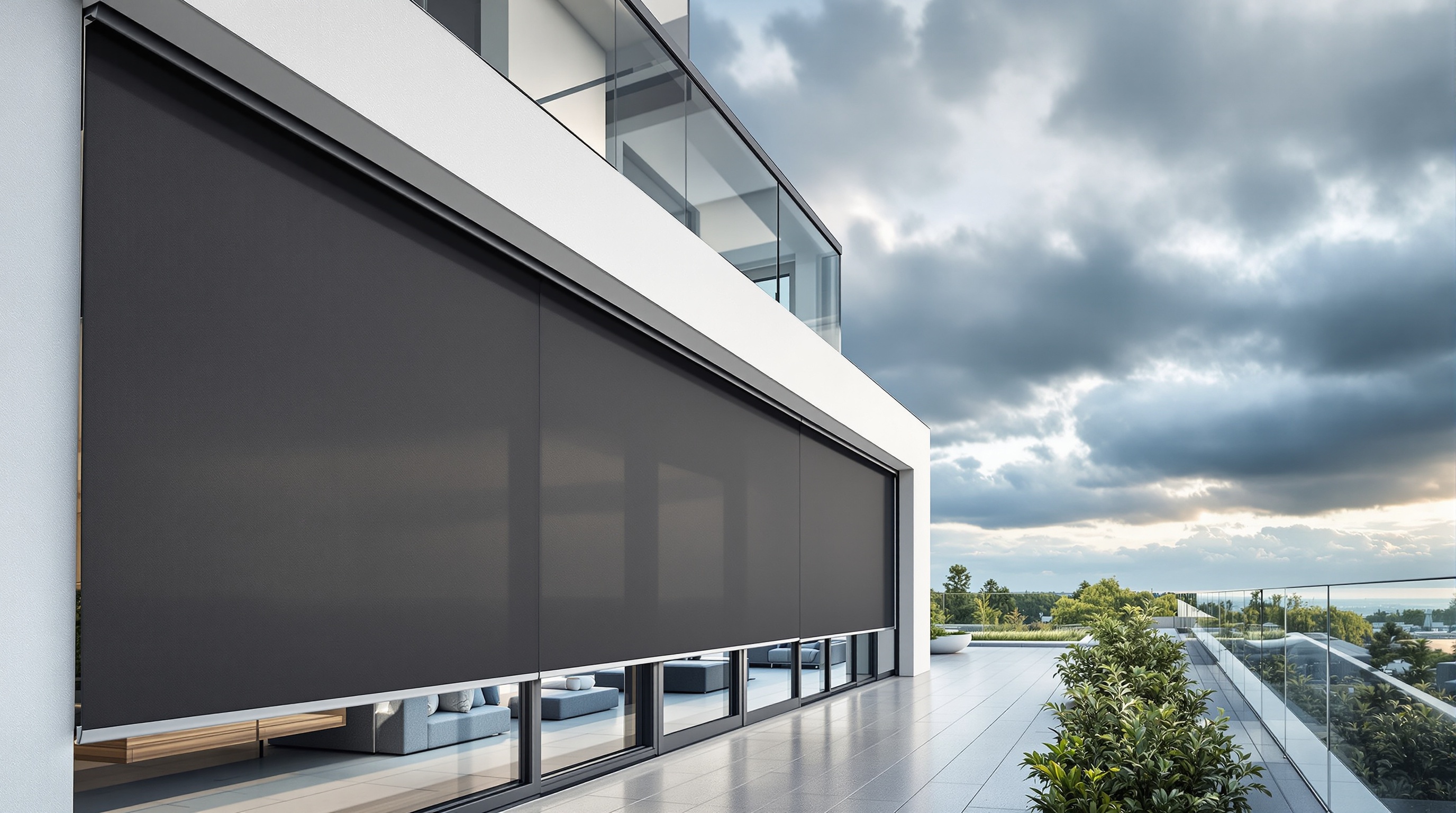 Rüzgar dirençli zip perde sistemi