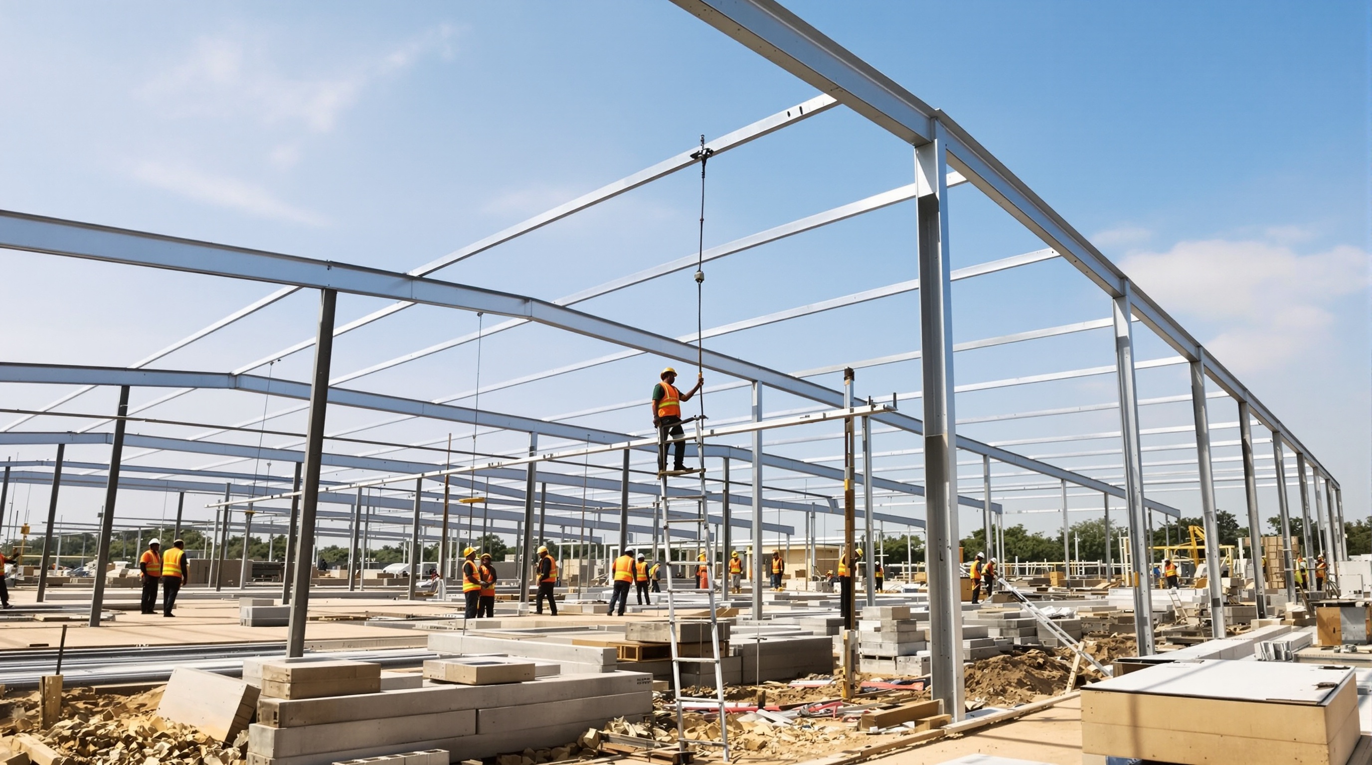 Construction bâtiment avicole