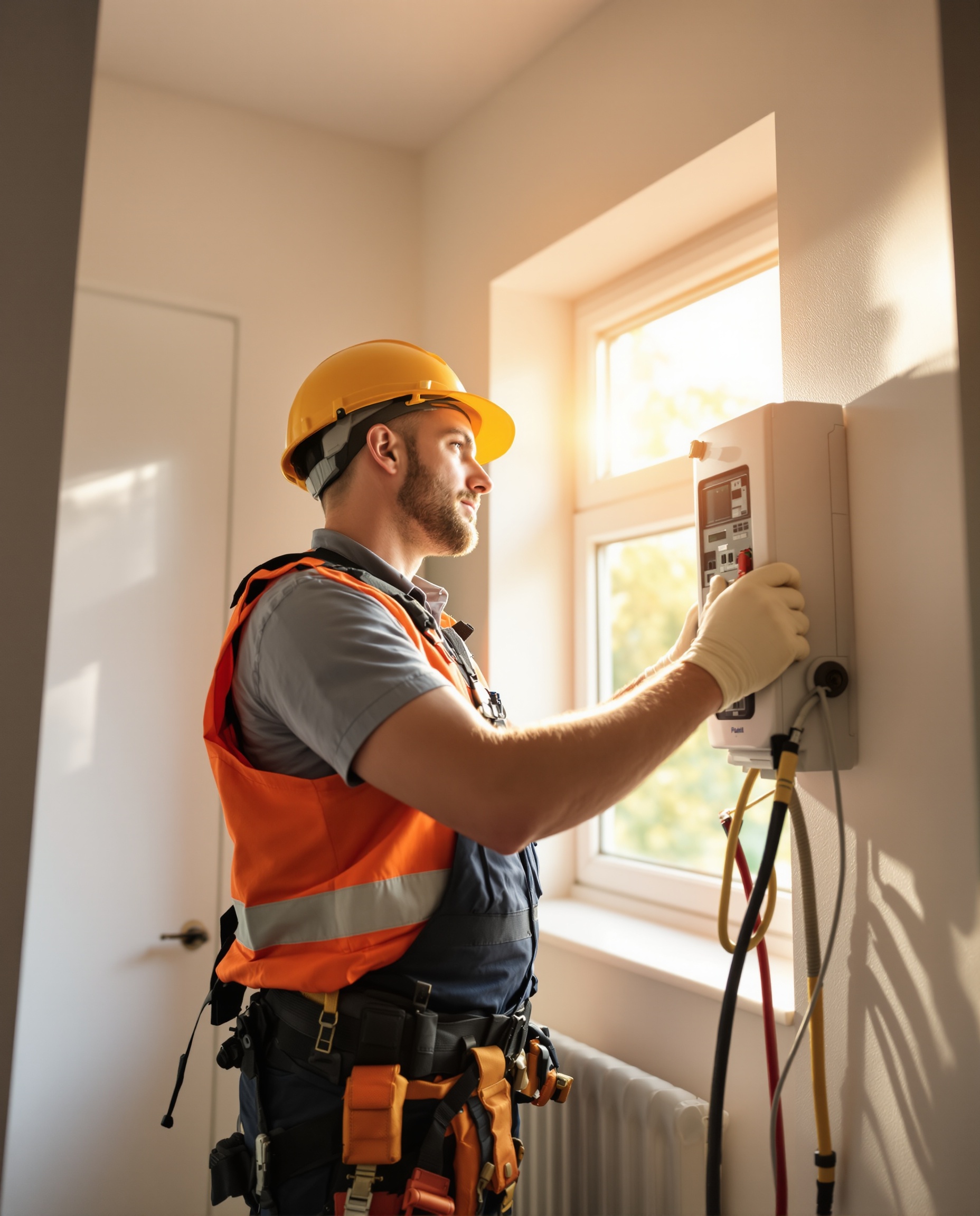 Amara Electrical NICEIC certified electrician at work