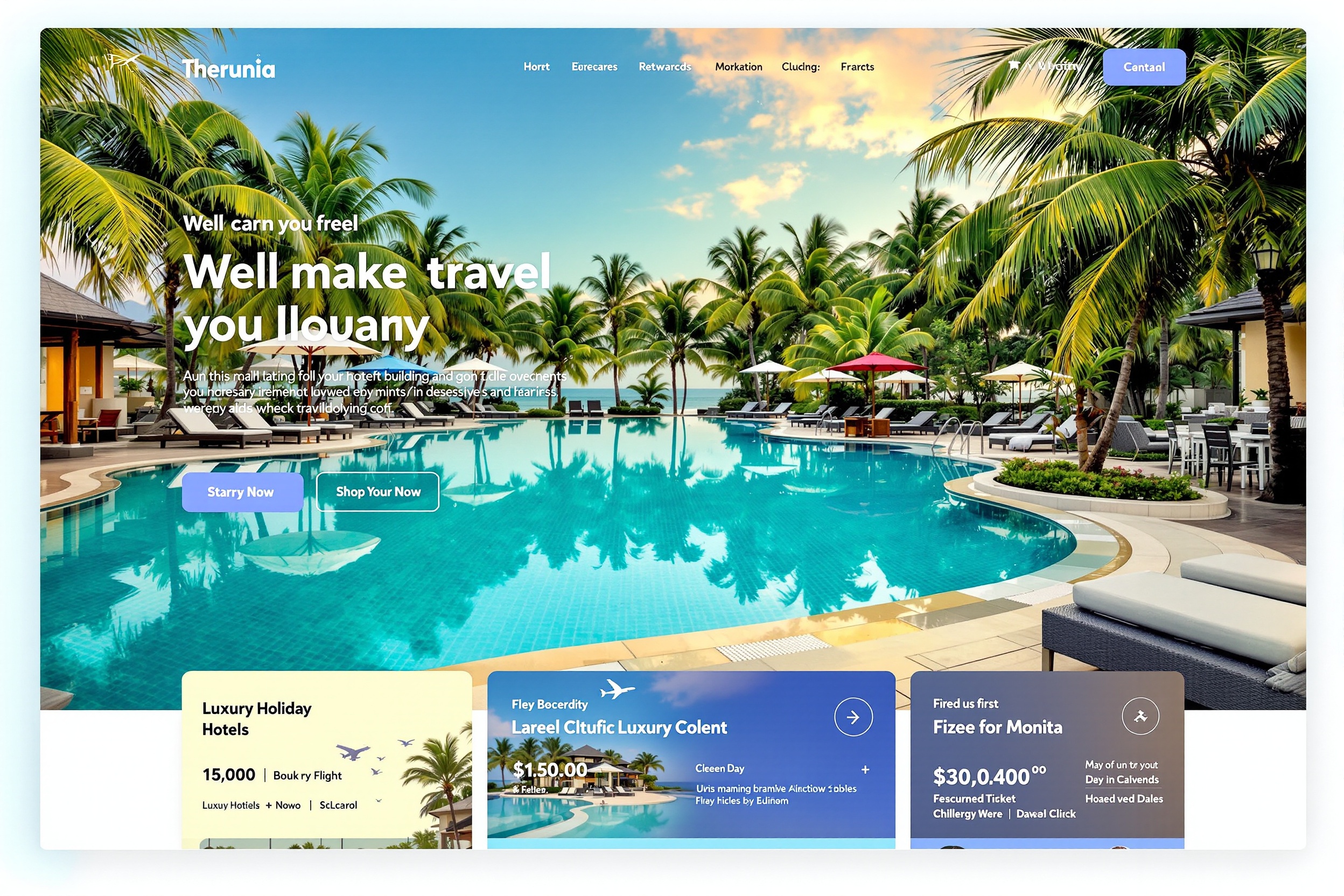 NexPro Travel — Online Travel Agency NexPro Travel website — DigiWaz portfolio