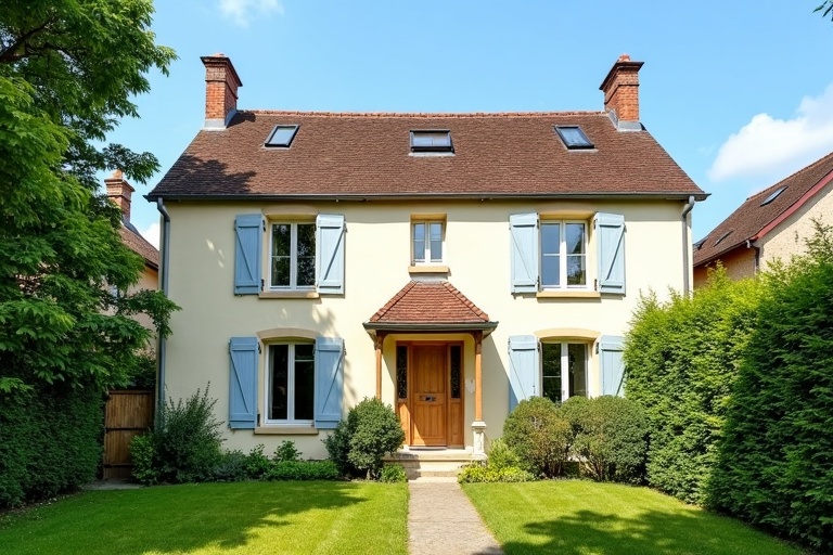 Façade résidentielle française