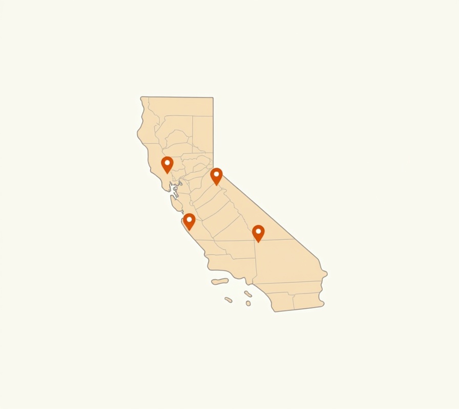 California Service Area Map