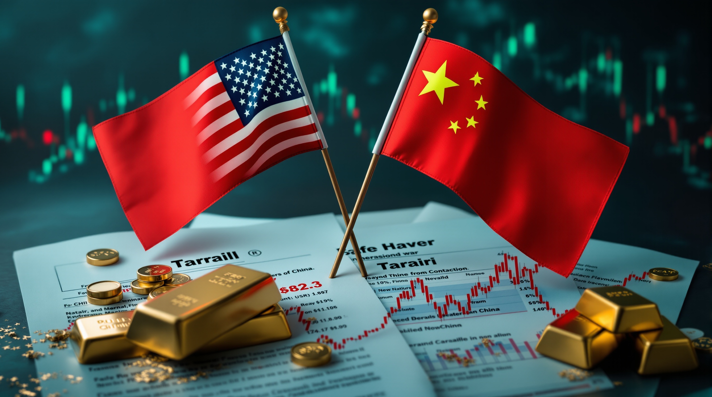 Trump China tariff escalation impact on gold and global markets