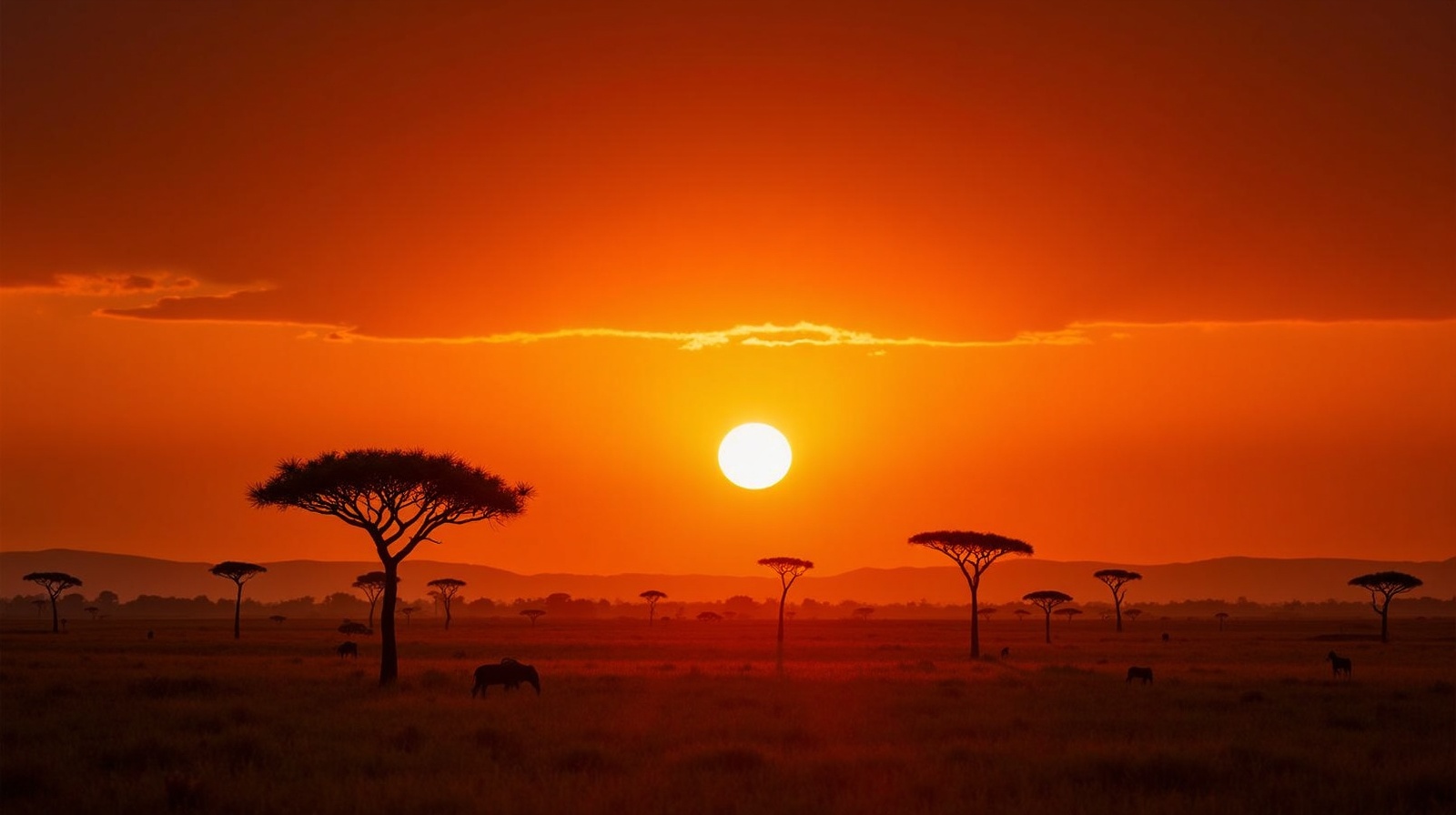 Kenyan safari landscape