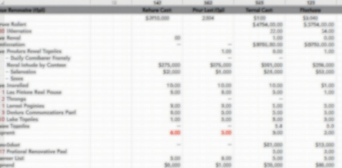Fix and flip cost breakdown analysis