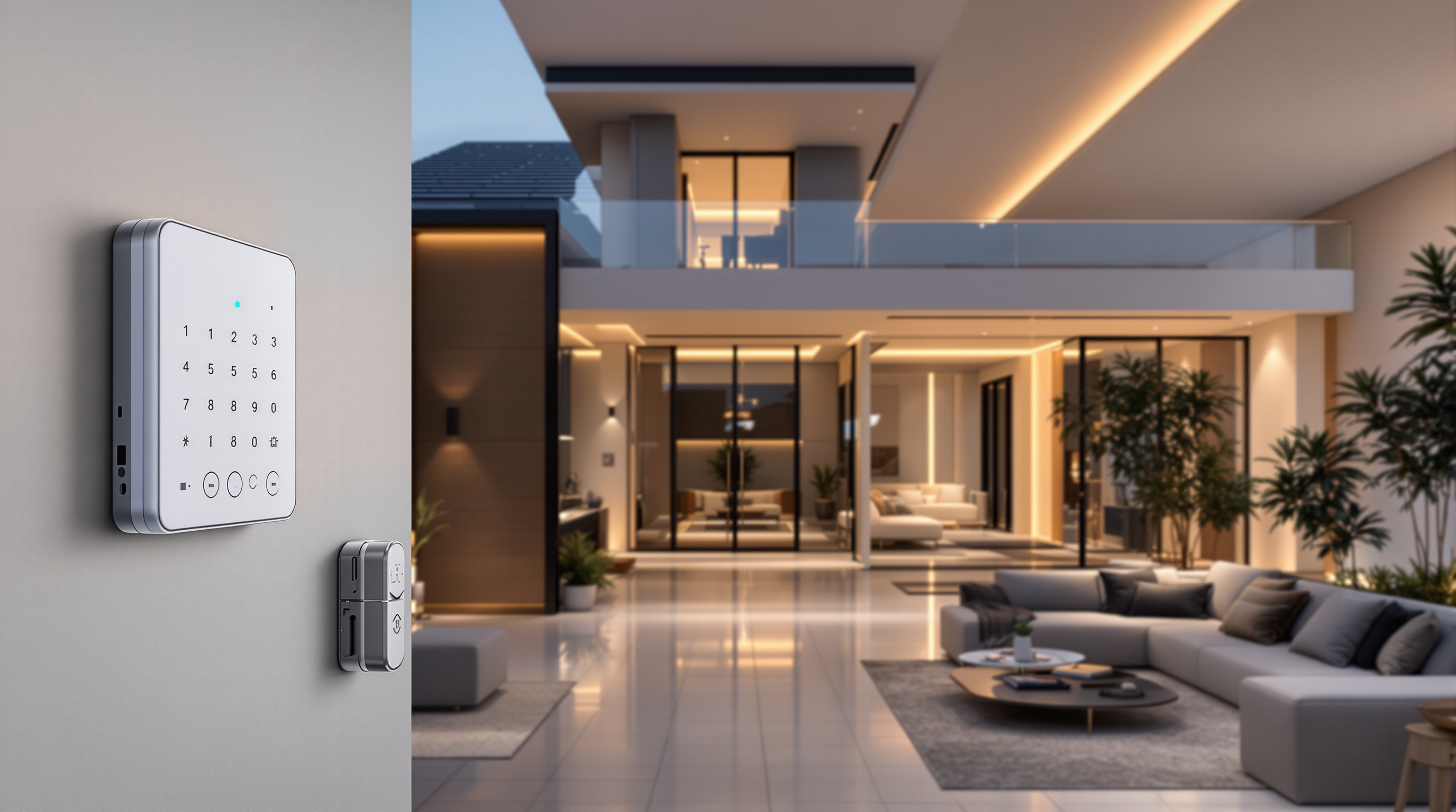 Integrated home security system in a luxury London property