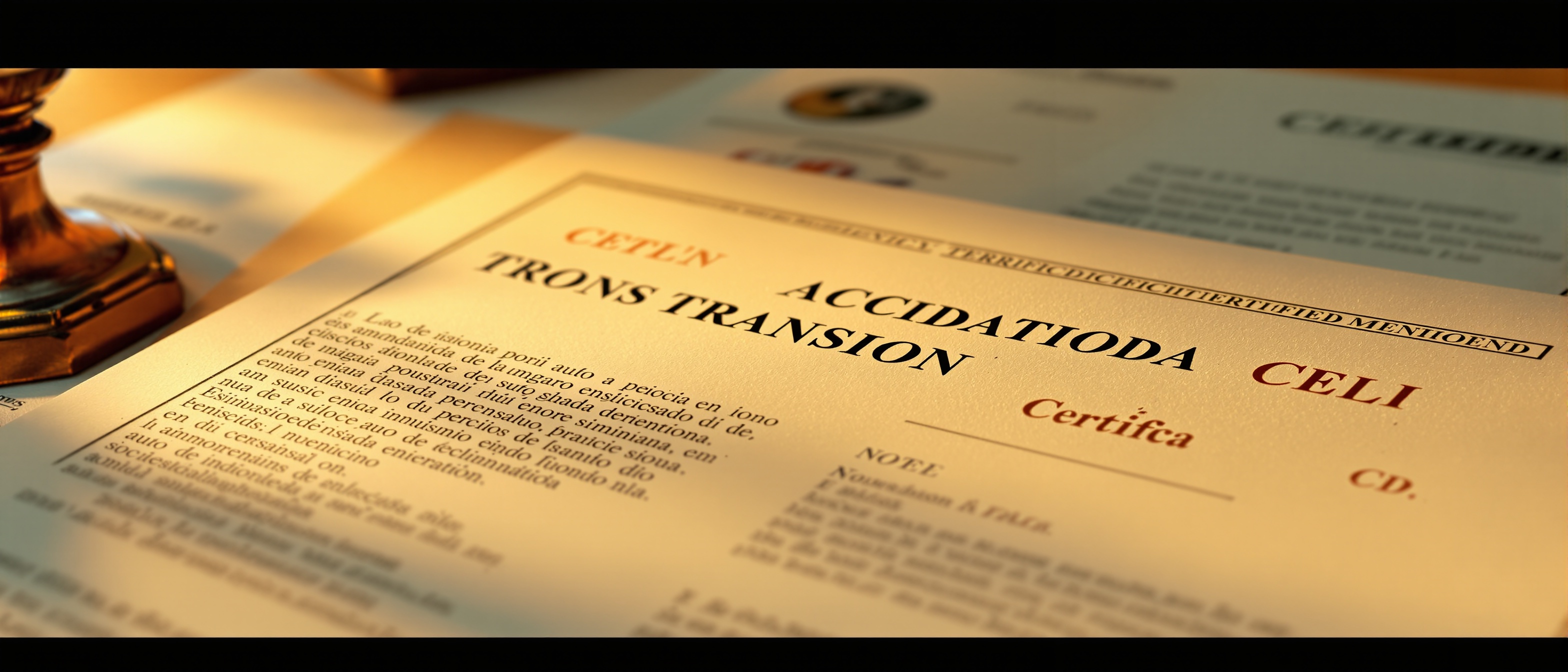 Certified translations background