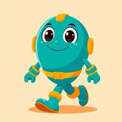 前進するキャラクター