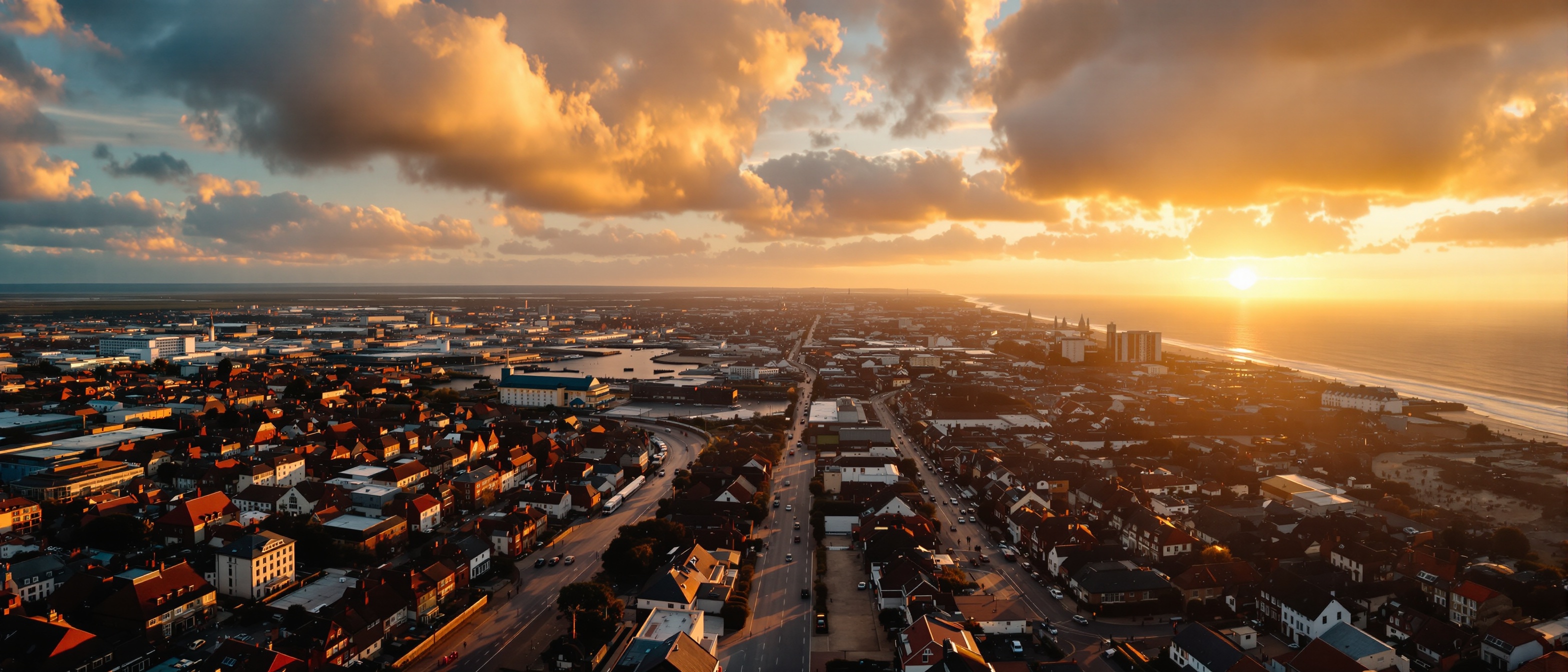 Blackpool aerial view