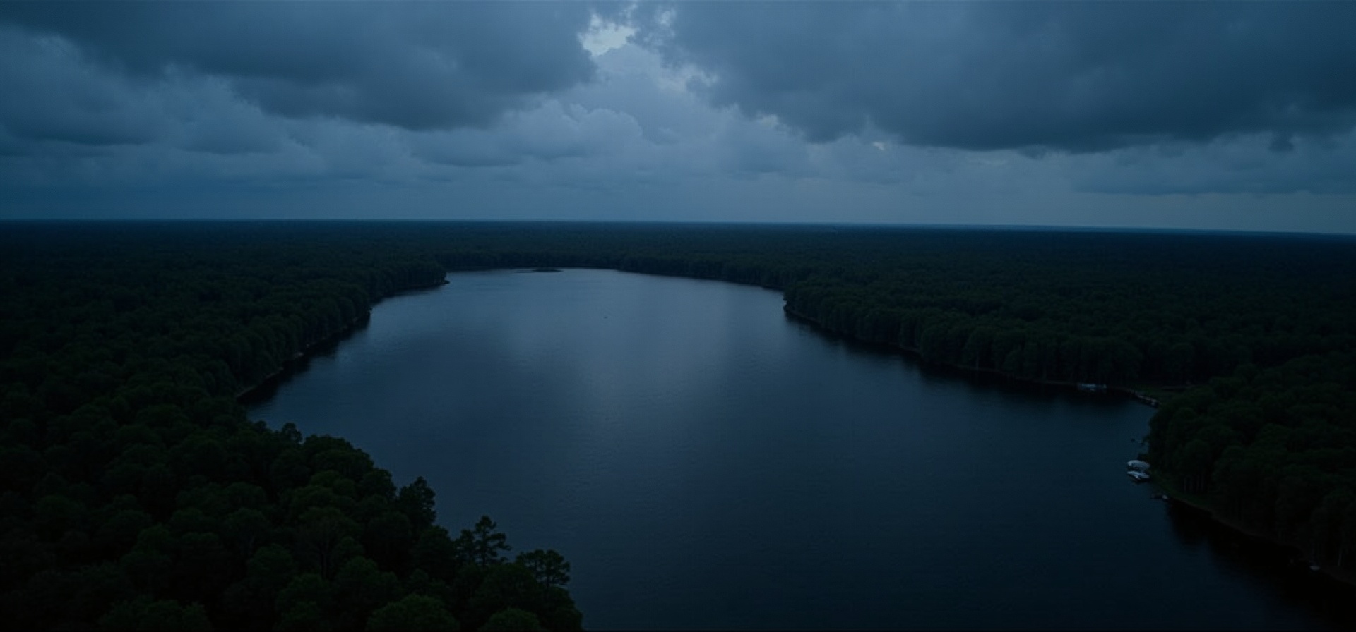 Lake Claiborne aerial view
