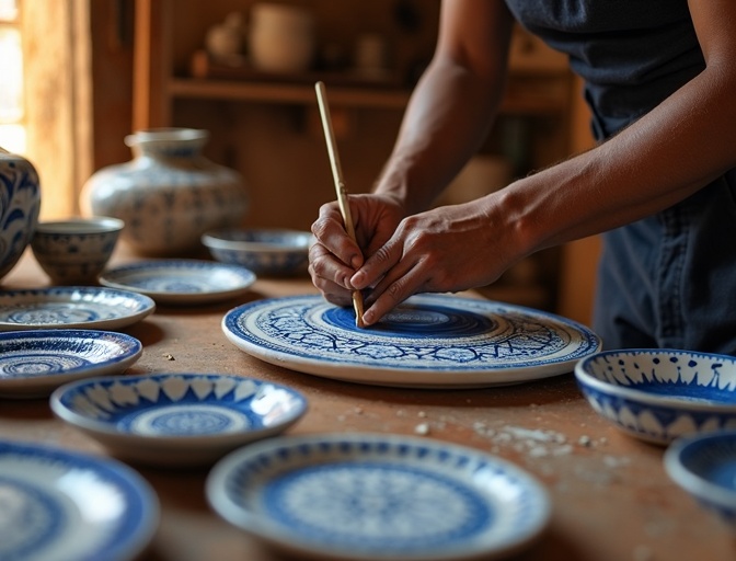 Indian artisan at work