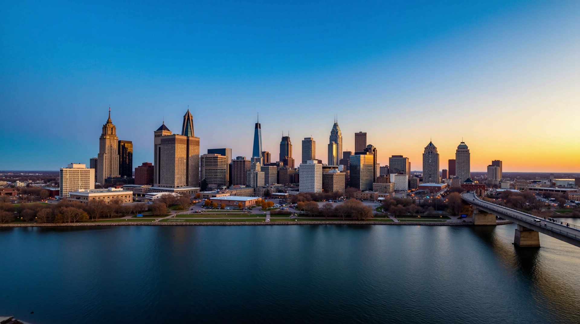 Cleveland Ohio cityscape