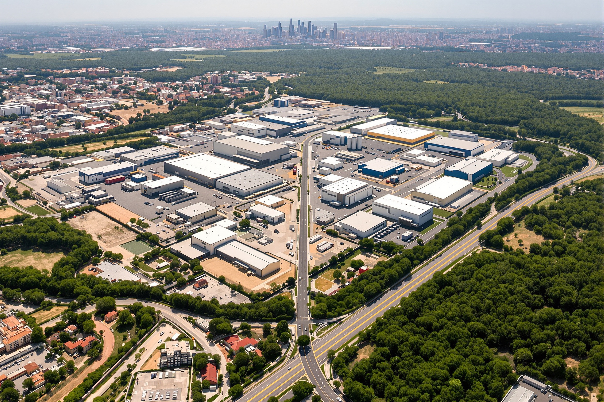polígonos industriales Terrassa Can Parellada Agro-Roca Les Fonts vaciado naves Vallès Occidental vista aérea