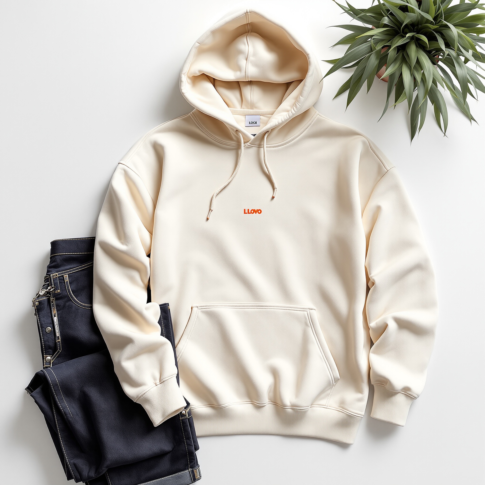 ossbuy finds - Essentials Oversized Hoodie Cream