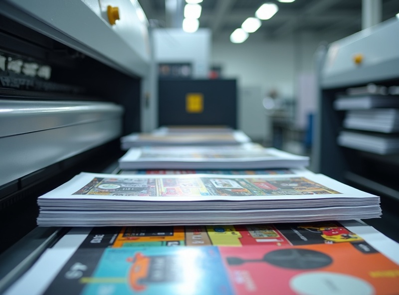Druk cyfrowy folderów i książek małe nakłady drukarnia profesjonalna jakość nowoczesna maszyna drukarska kolorowe broszury katalogi