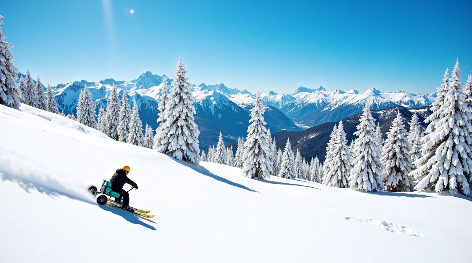 Skki Trikke in action on the Portes du Soleil slopes