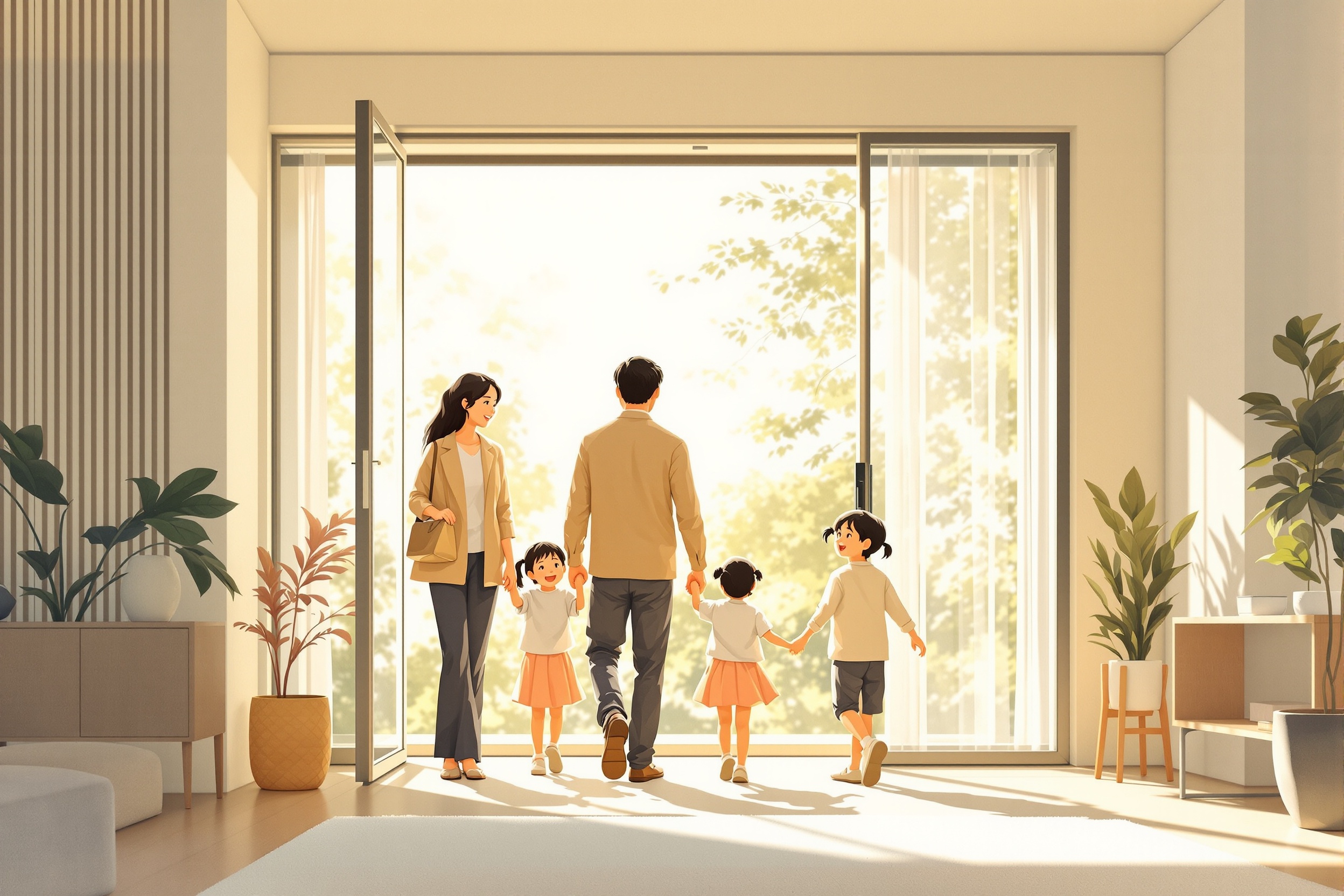 家族との時間が増えた