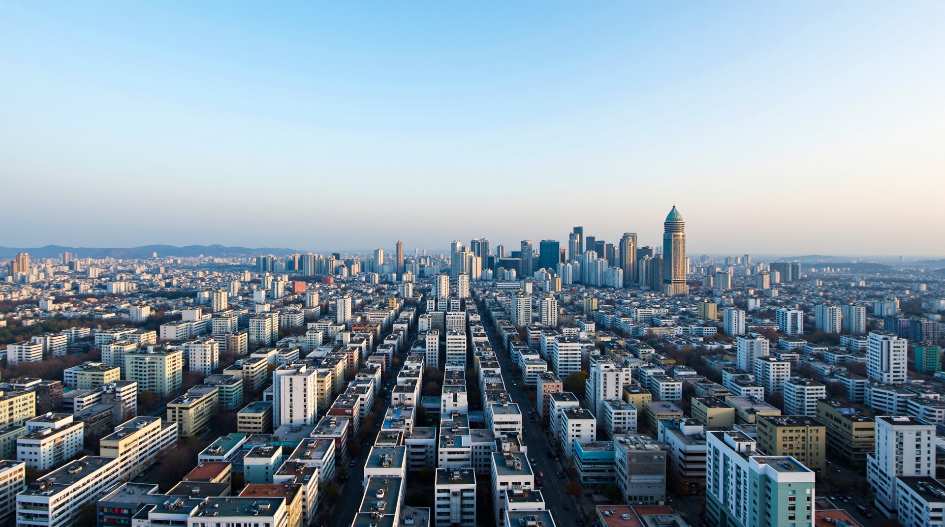 광주 상업지구 전경