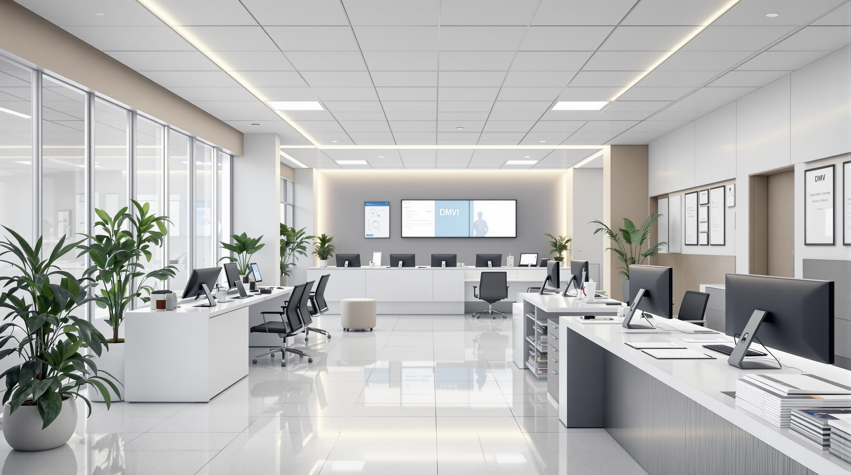 DMV Services office background