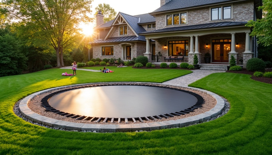 Real in-ground trampoline installation — LOWLINE Graduate Builder product line