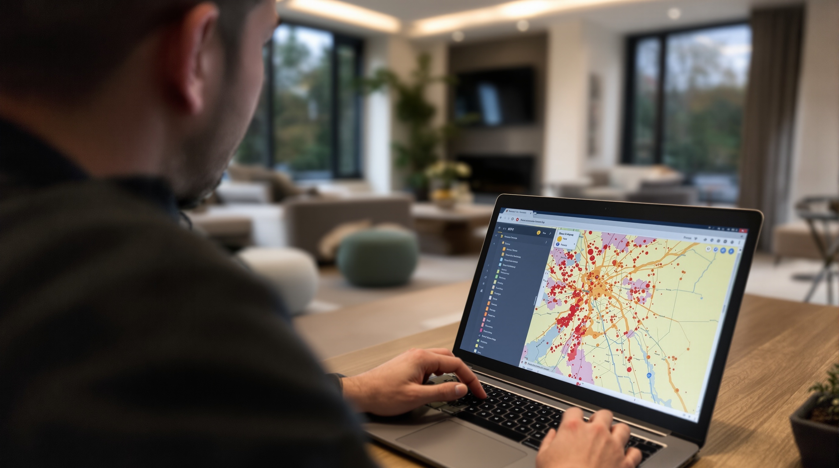 Professional WiFi heat map survey in a luxury London property