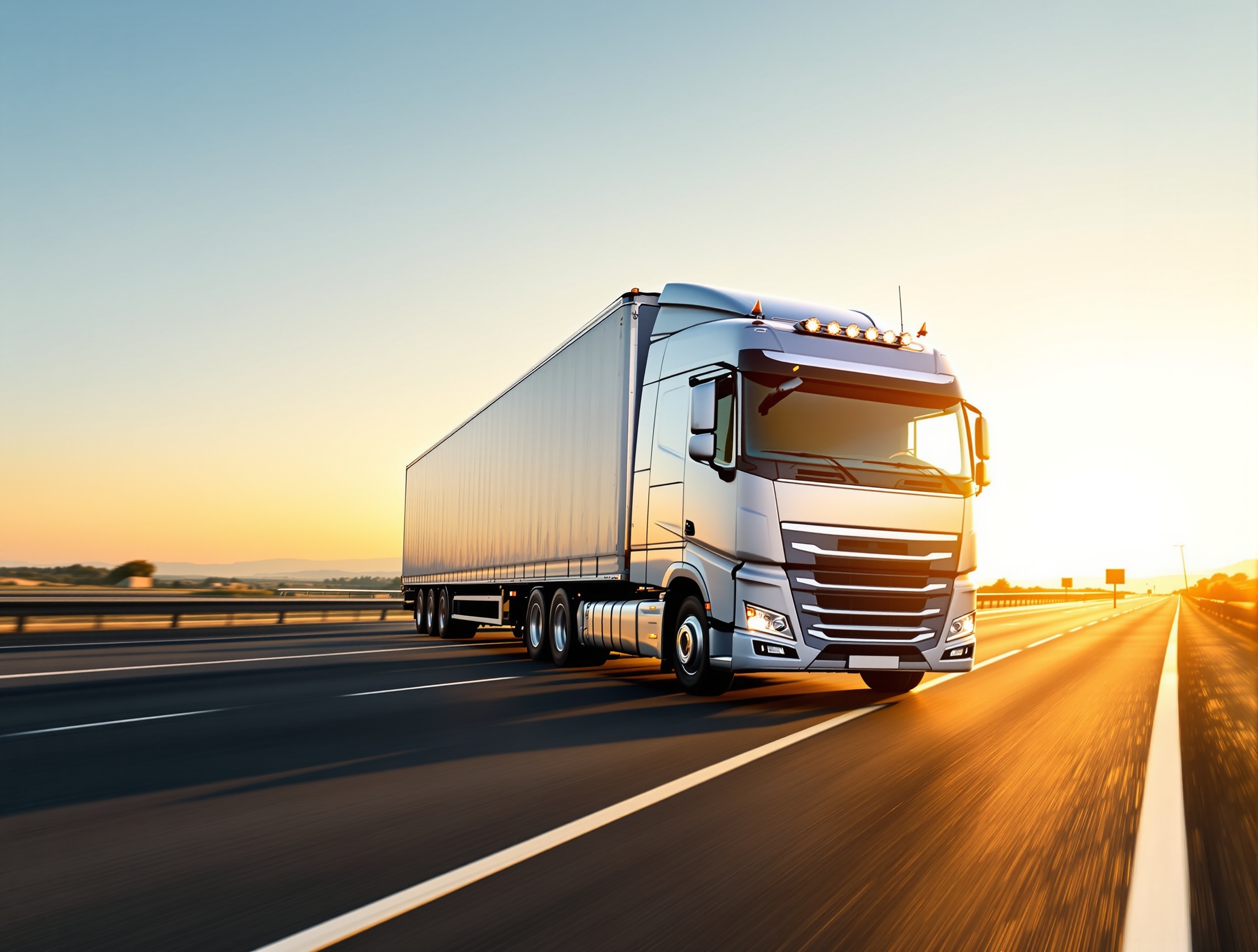 Truck on South African Highway