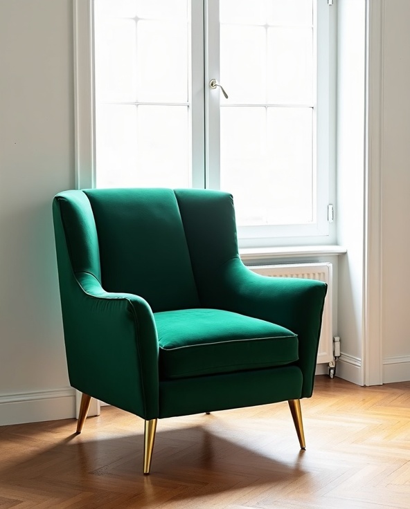 Modern Velvet Accent Chair