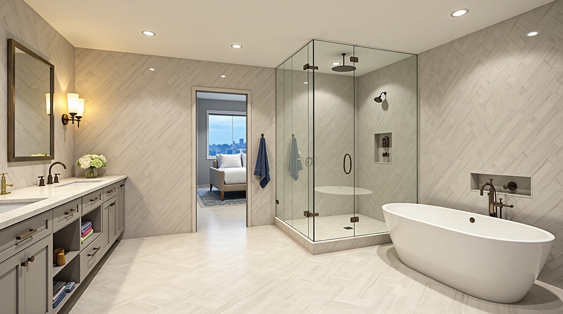 Luxury bathroom remodeling project Detroit