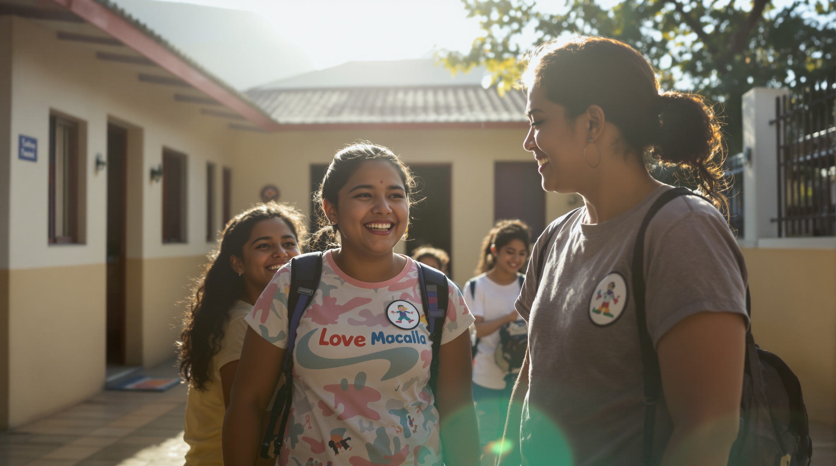 Jóvenes y equipo de la fundación