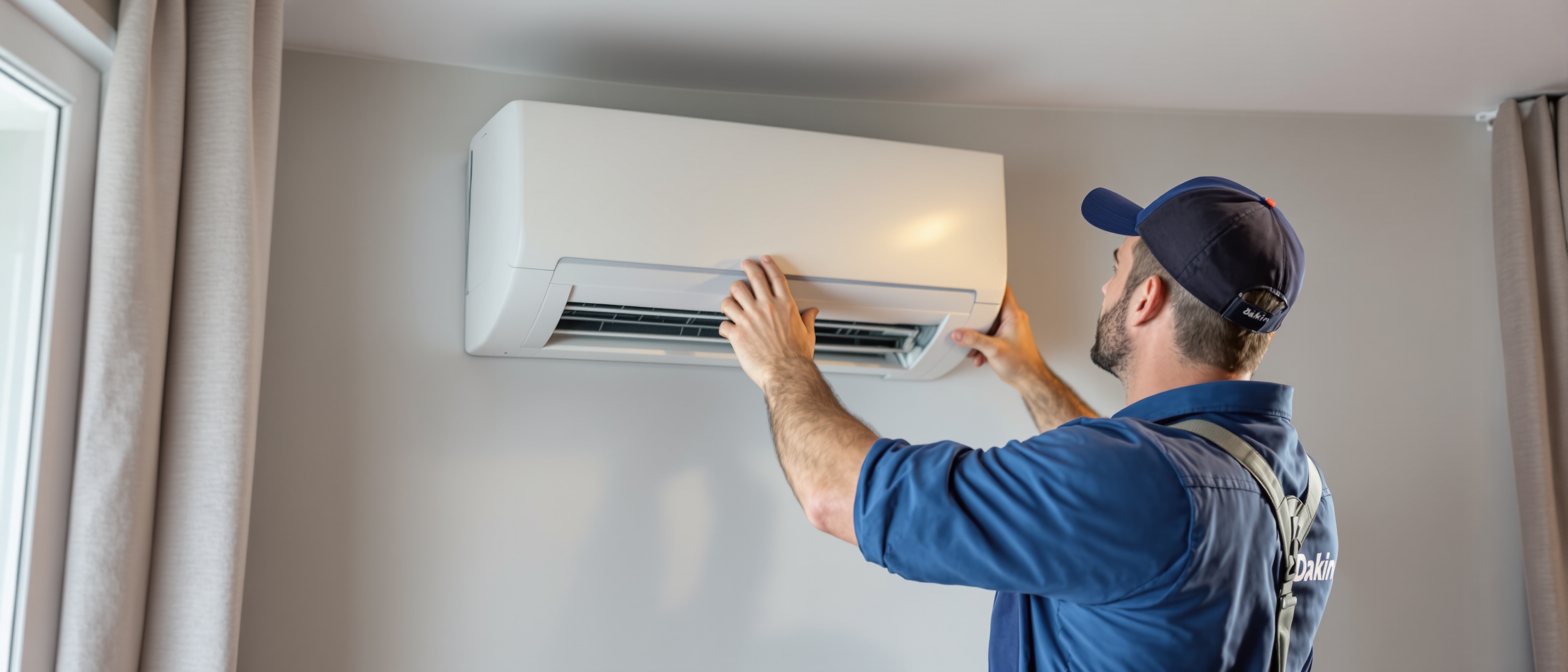 Installation climatisation réversible air-air Lyon par technicien RGE