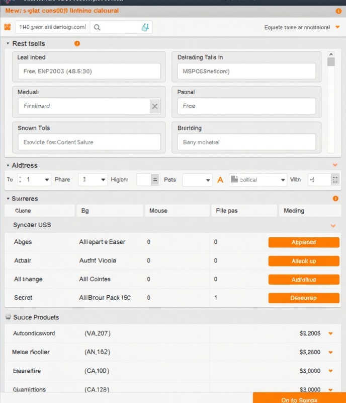 Interface de Creación de Presupuestos
