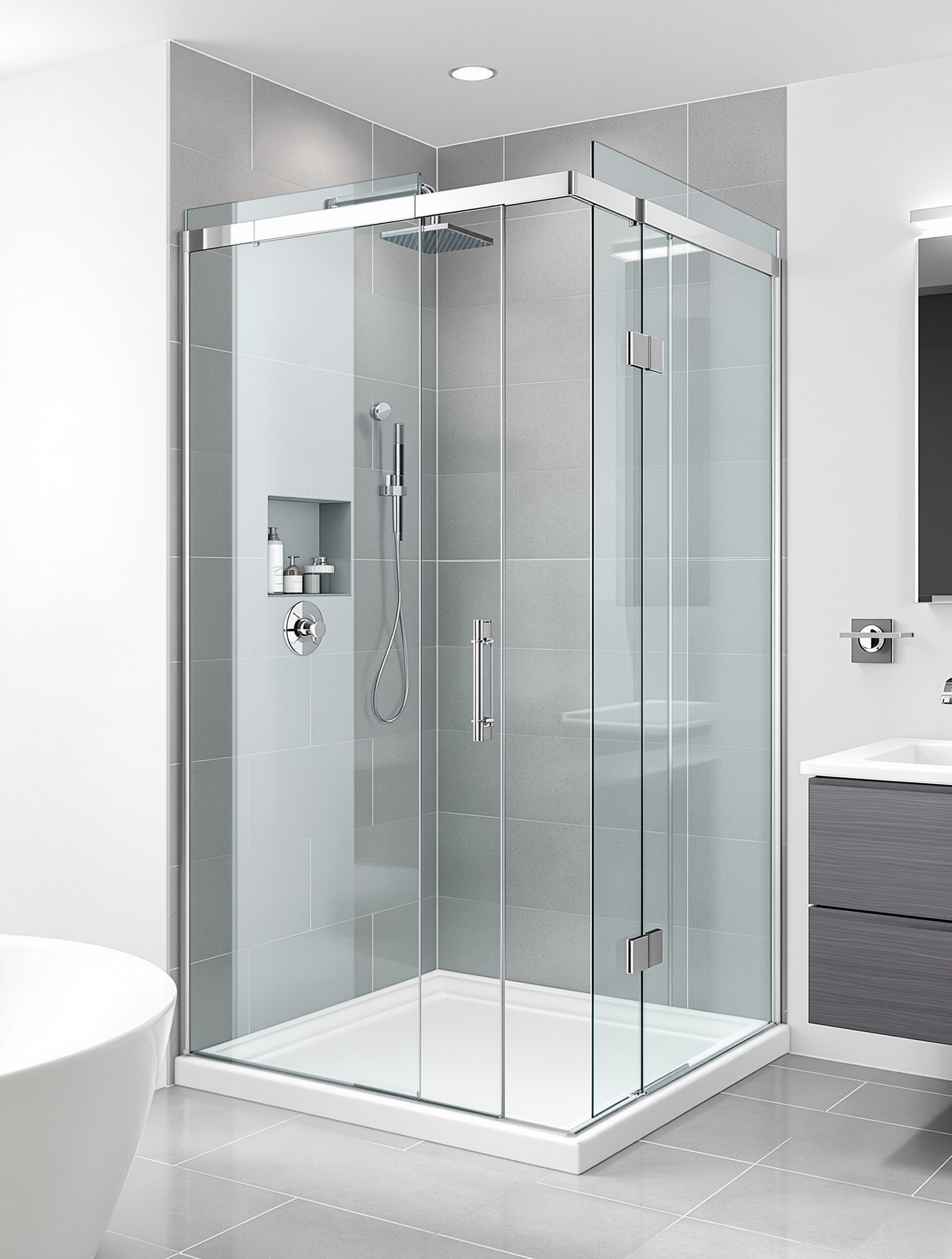 Frameless Shower Doors - glass shower doors Bay Area