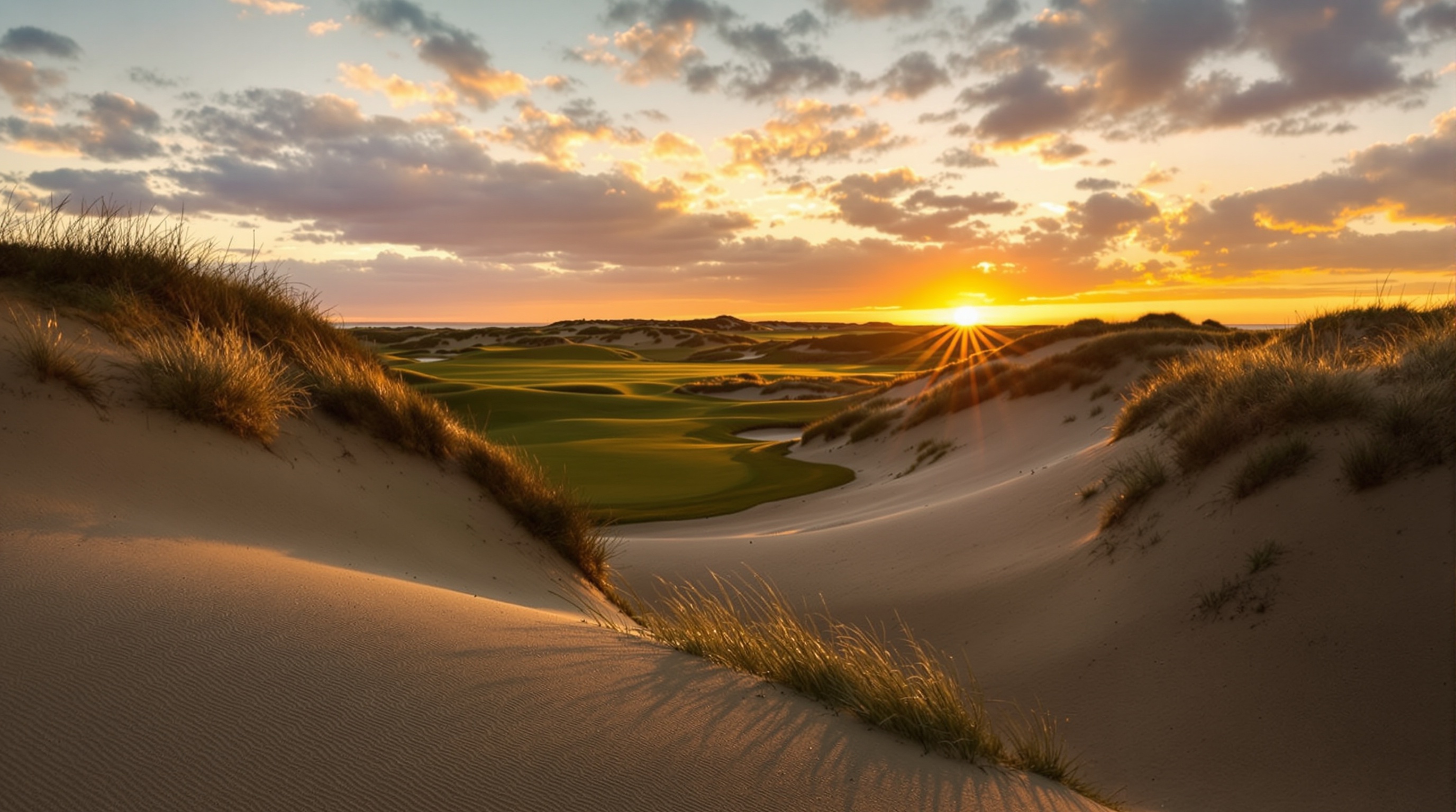 Start planning your England golf tour — championship links at golden hour
