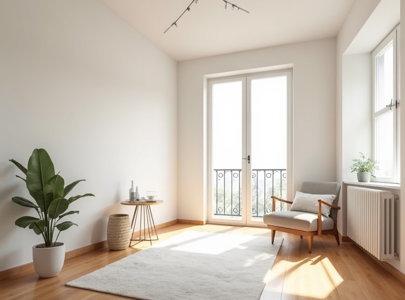 Habitación luminosa con balcón