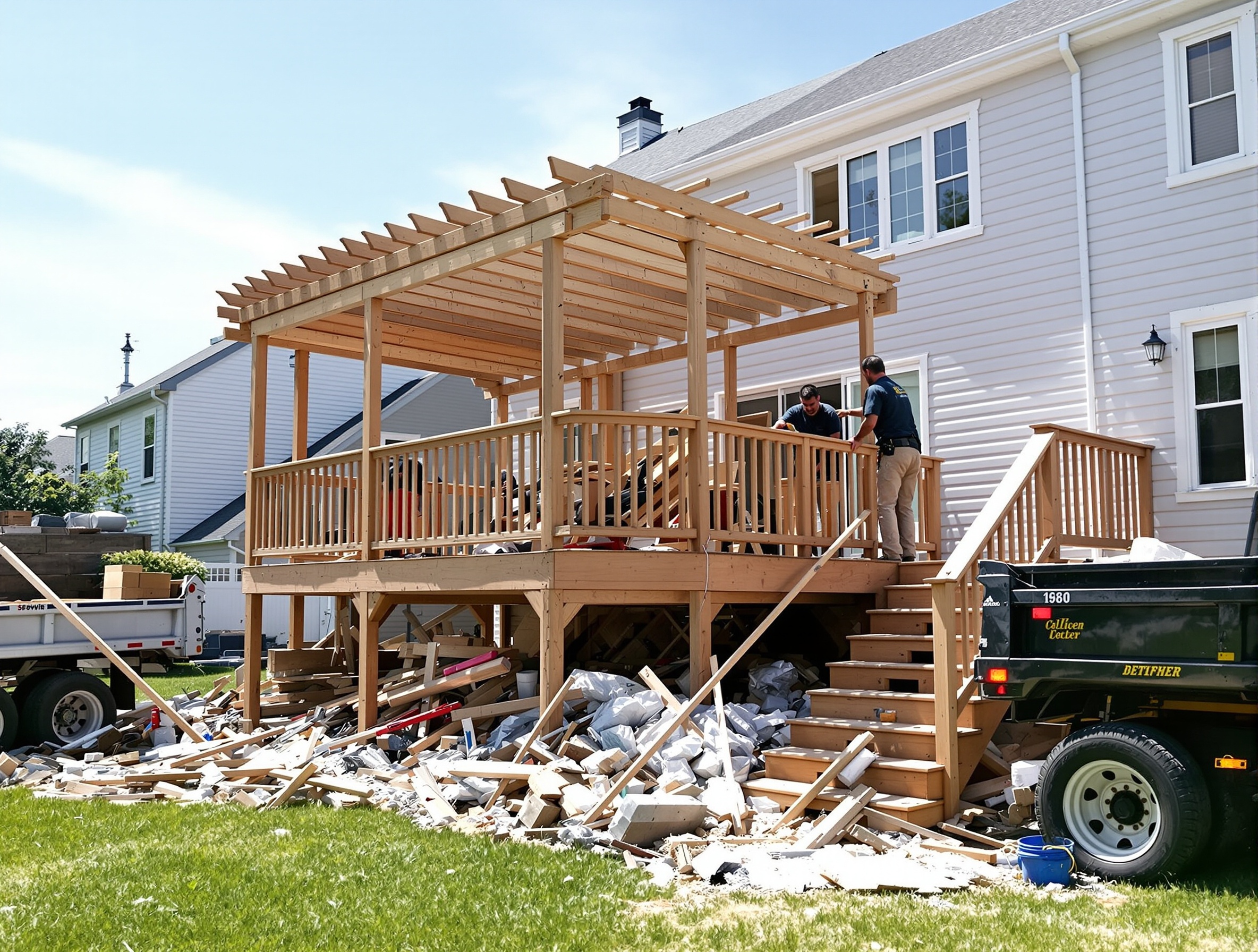 Deck demolition and tear-down in Connecticut