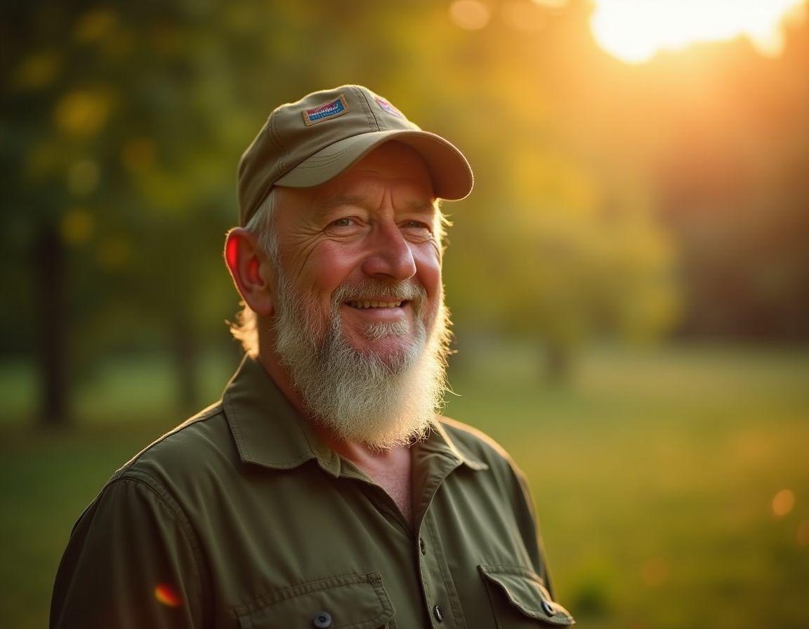 Veteran enjoying nature