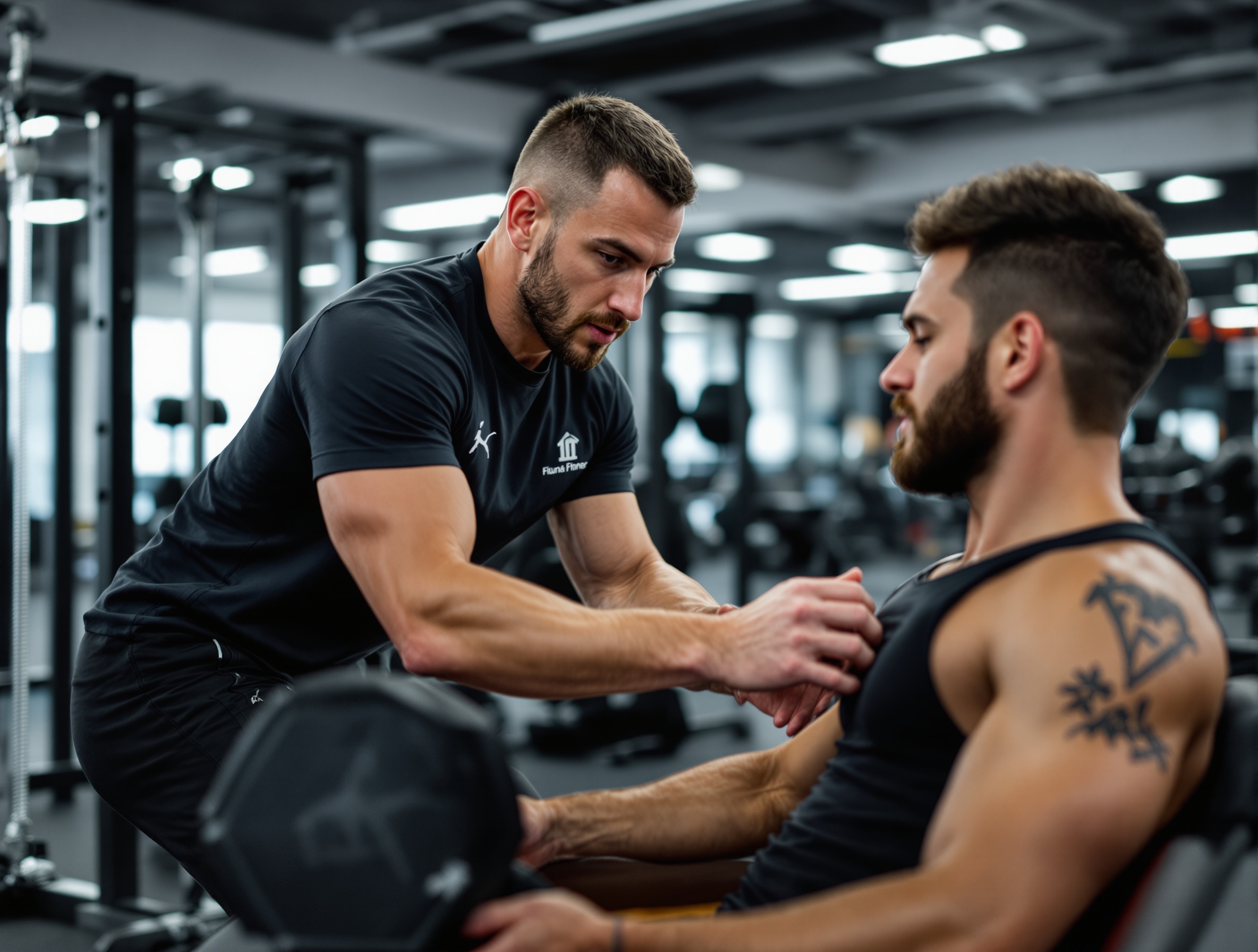 Trainer coaching a client in Hong Kong