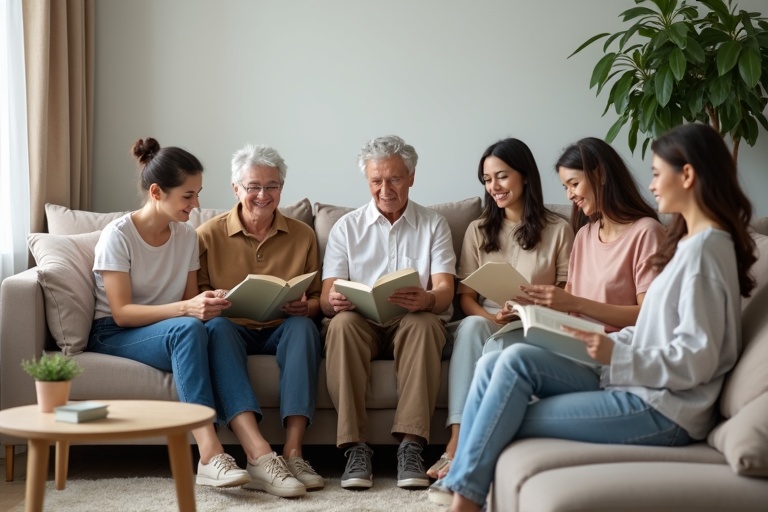 Multicultural and multigenerational residents in quiet, safe, and clean living space