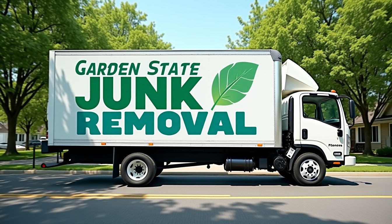 Garden State Junk Removal Service Truck with Logo