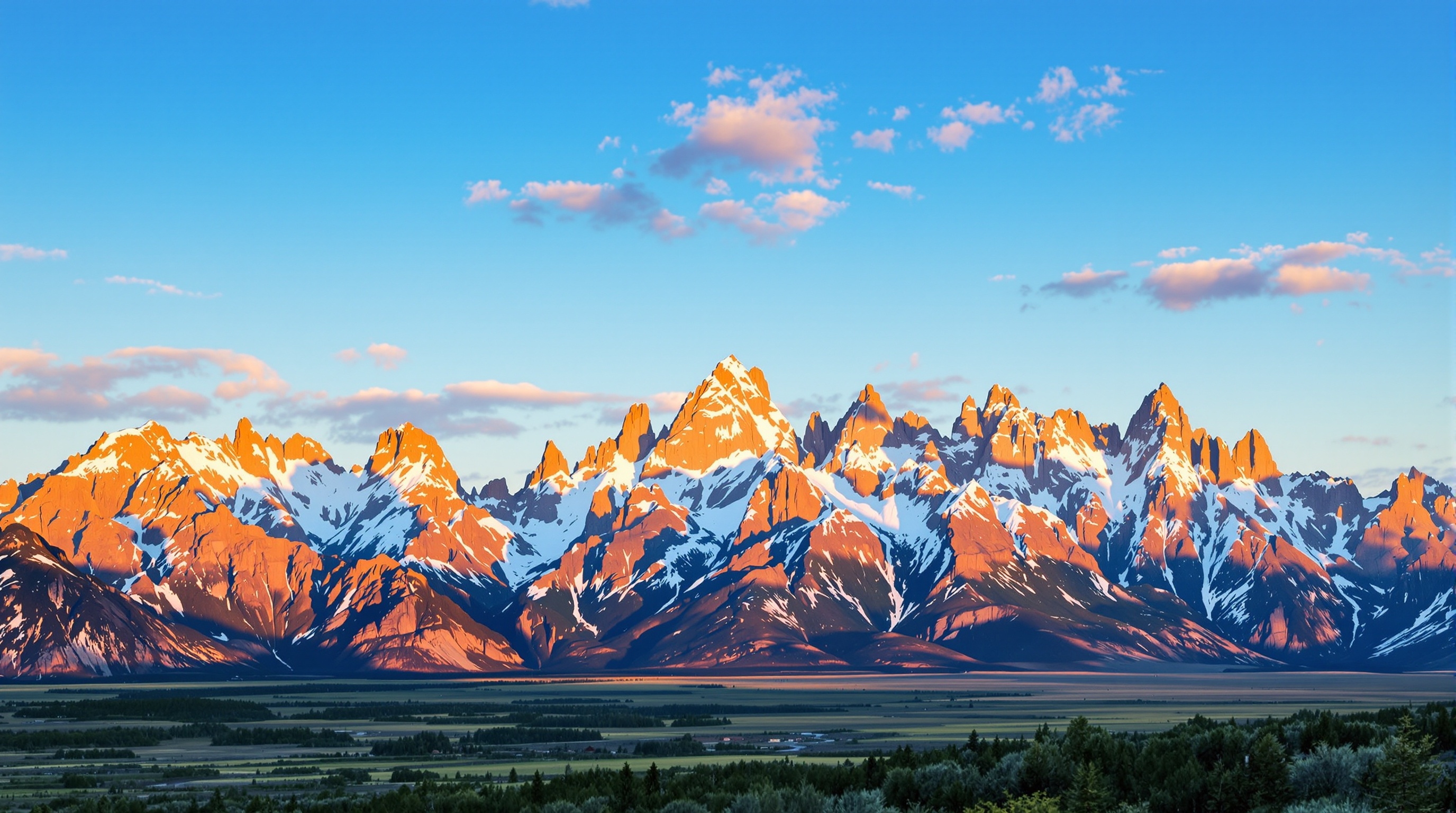 Teton Mountains Background