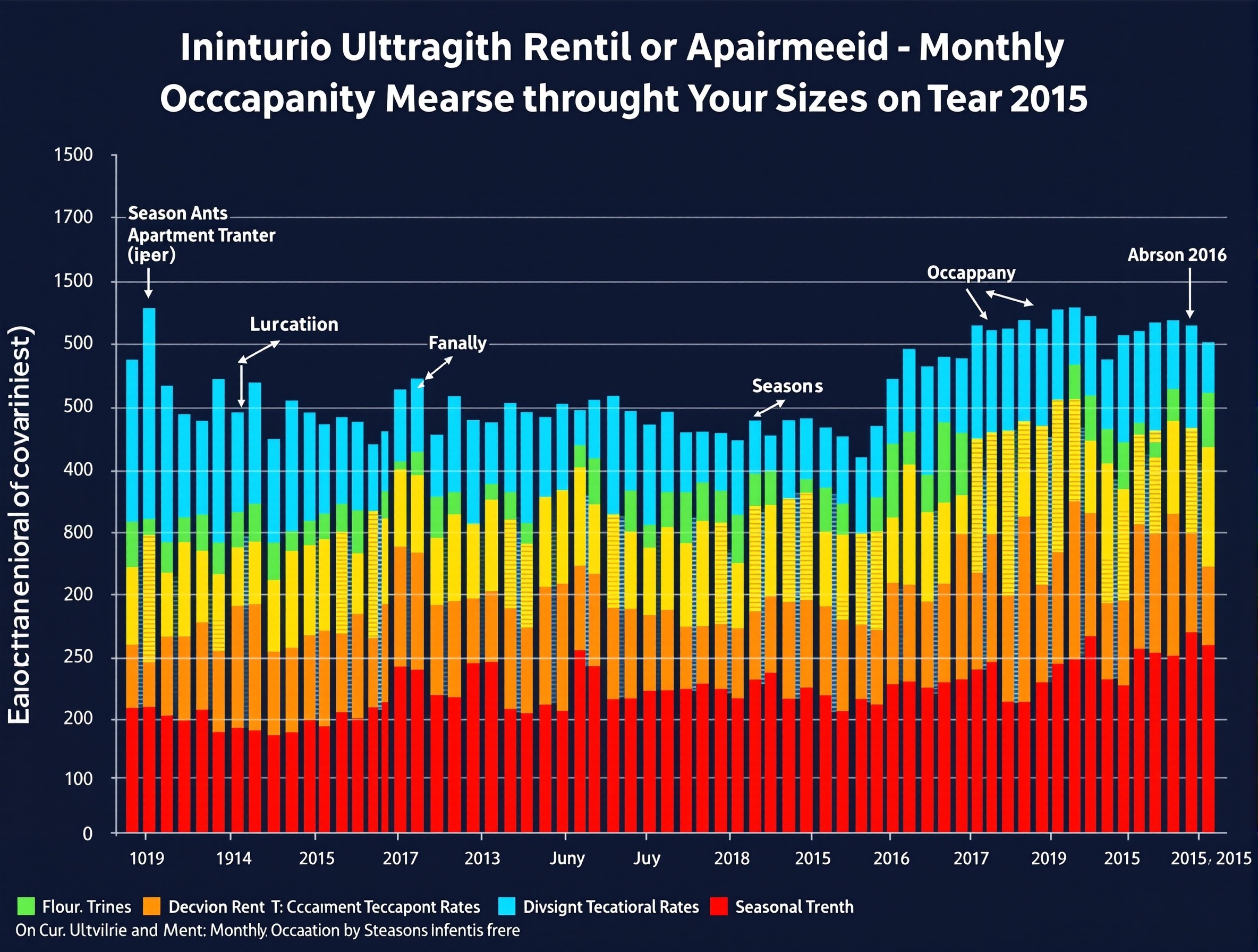 Seasonal trends chart showing apartment building performance variations